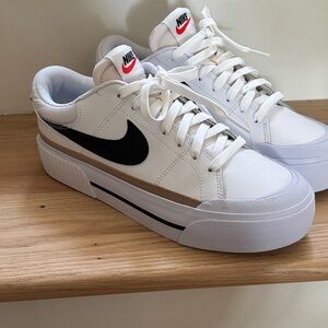 Nike White and Black Court Legacy